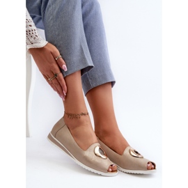 Jezzi Zapatos De Salón De Mujer Con Decoración En Piel Ecológica, Biolita Dorada dorado 8