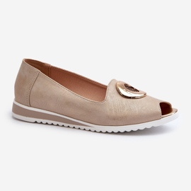 Jezzi Zapatos De Salón De Mujer Con Decoración En Piel Ecológica, Biolita Dorada dorado 1