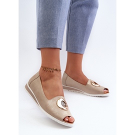 Jezzi Zapatos De Salón De Mujer Con Decoración En Piel Ecológica, Biolita Dorada dorado 3