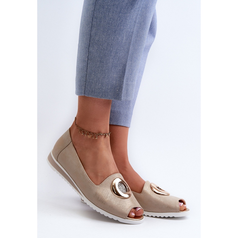 Jezzi Zapatos De Salón De Mujer Con Decoración En Piel Ecológica, Biolita Dorada dorado 2