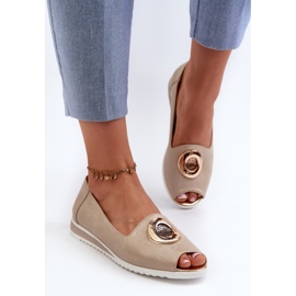Jezzi Zapatos De Salón De Mujer Con Decoración En Piel Ecológica, Biolita Dorada dorado 4