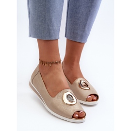 Jezzi Zapatos De Salón De Mujer Con Decoración En Piel Ecológica, Biolita Dorada dorado 5
