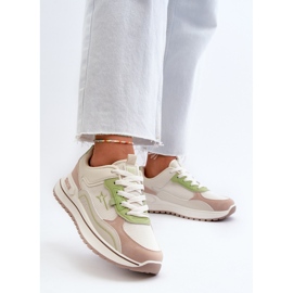 Zapatillas Mujer Big Star NN274A091 Beige y Verde 4