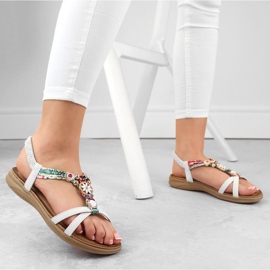 Sandalias mujer cómodas planas blancas Artiker 54C1325 blanco 2