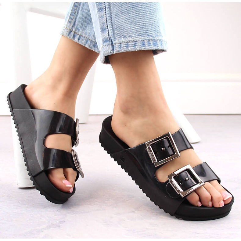 Zapatillas de casa cómodas para mujer, perfumadas, elásticas, de goma, negras, Zaxy HH285157 negro 1 Zapatillas de casa cómodas para mujer, perfumadas, elásticas, de goma, negras, Zaxy HH285157 negro 1