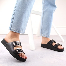 Zapatillas de casa cómodas para mujer, perfumadas, elásticas, de goma, negras, Zaxy HH285157 negro 2