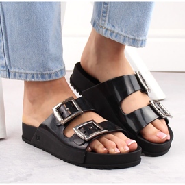 Zapatillas de casa cómodas para mujer, perfumadas, elásticas, de goma, negras, Zaxy HH285157 negro 3