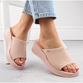 Pantuflas cuña mujer cómodas perfumadas nude Zaxy LL285083 beige 1