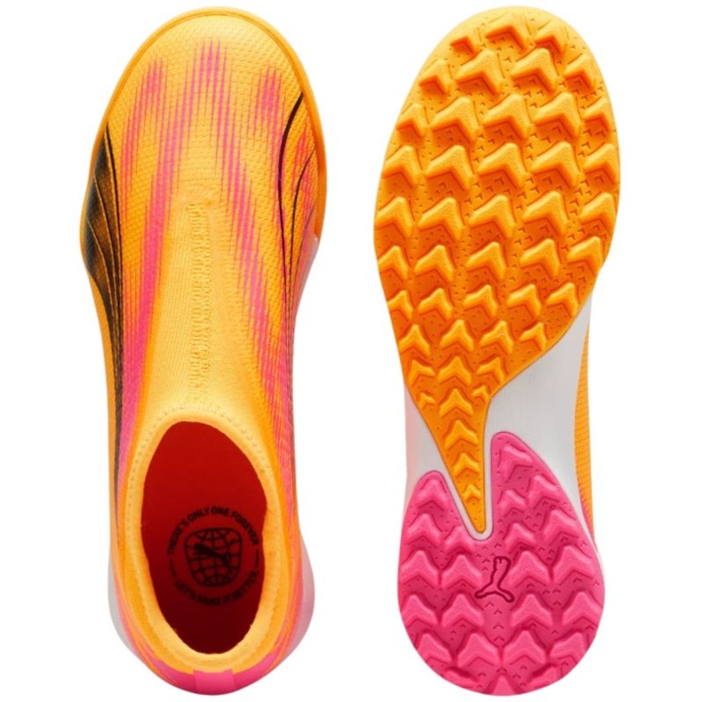 Puma Ultra Match LL TT+Mid 107772 03 Zapatos de fútbol naranja 2