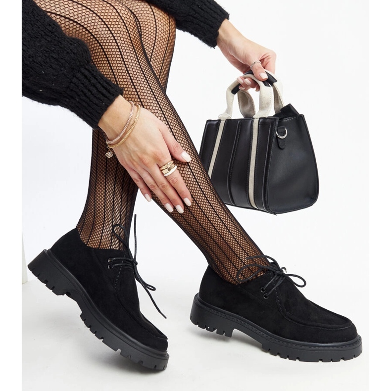 Zapatos Keiko clásicos ante negro 1