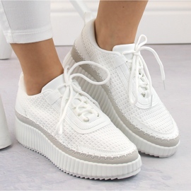 Deportivas mujer plataforma blanco McBraun 23219 3
