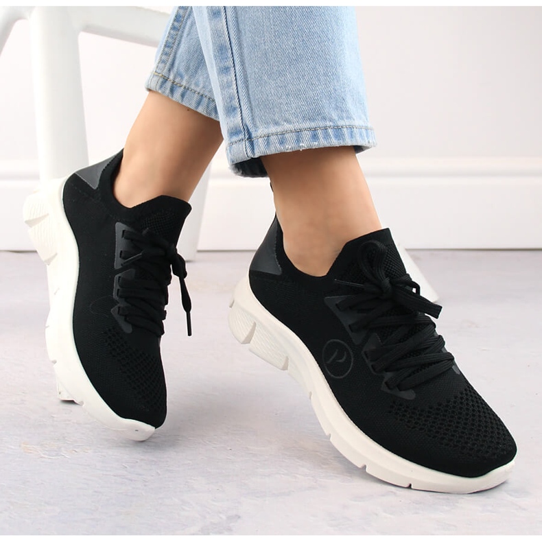 Calzado deportivo negro para mujer Potocki BK01303 1