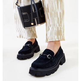 Mocasines Vinceza de piel negro 2