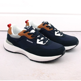 Zapatillas deportivas softshell para hombre, azul marino, Vanhorn 93301 1