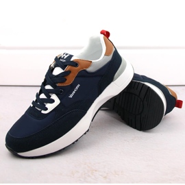 Zapatillas deportivas softshell para hombre, azul marino, Vanhorn 93301 2