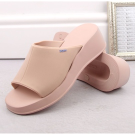 Pantuflas cuña mujer cómodas perfumadas nude Zaxy LL285083 beige 6