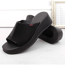 Pantuflas cómodas de mujer perfumadas cuña negra Zaxy LL285084 negro 6