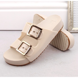 Zapatillas de casa cómodas para mujer, perfumadas, de goma flexible Ekri Zaxy NN285058 beige 6