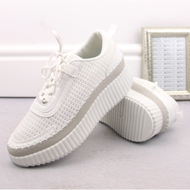 Deportivas mujer plataforma blanco McBraun 23219 6