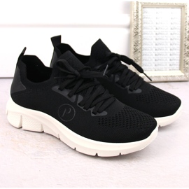 Calzado deportivo negro para mujer Potocki BK01303 5