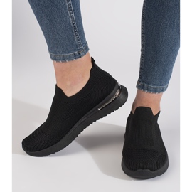 Zapatillas slip-on negras negro 4