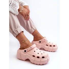 Chanclas de mujer de espuma con suela maciza rosa Witima rosado 5