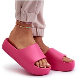 Chanclas de Mujer con Suela Gruesa Fucsia Oreithano rosado 7