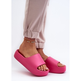 Chanclas de Mujer con Suela Gruesa Fucsia Oreithano rosado 2