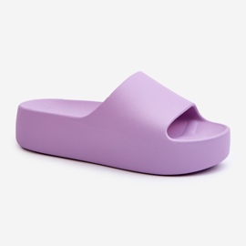 Chanclas Oreithano Moradas Suela Gruesa para Mujer púrpura 1