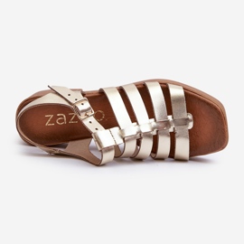 Zazoo 40410 Sandalias Mujer Piel Dorado 7