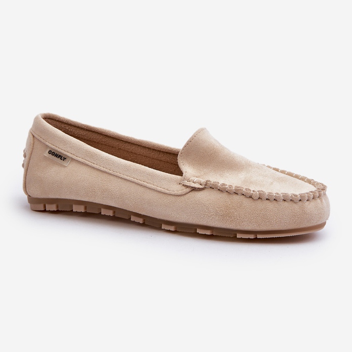 Mocasines Mujer Ante Ecológico Beige Amrutia 1