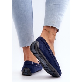Mocasines Mujer Ante Azul Marino Si Passione 10