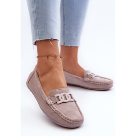 Mocasines De Ante De Moda Para Mujer Morado Rabell violeta 4