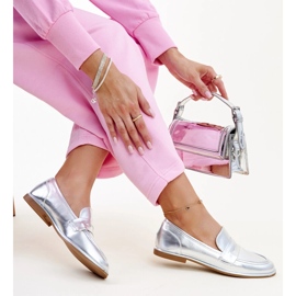 Mocasines Nasia clásicos plateados plata 1