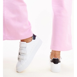 Zapatillas con velcro en blanco y negro de Samala 4