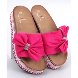 Chanclas de corcho con suela de colores Servoz Fucsia rosado 1