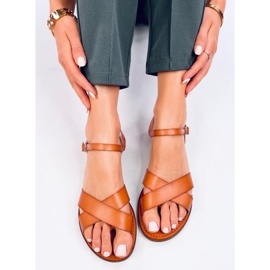 Sandalias mujer Herve Albaricoque marrón 4