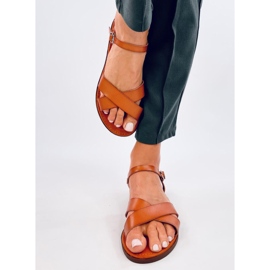 Sandalias mujer Herve Albaricoque marrón 2