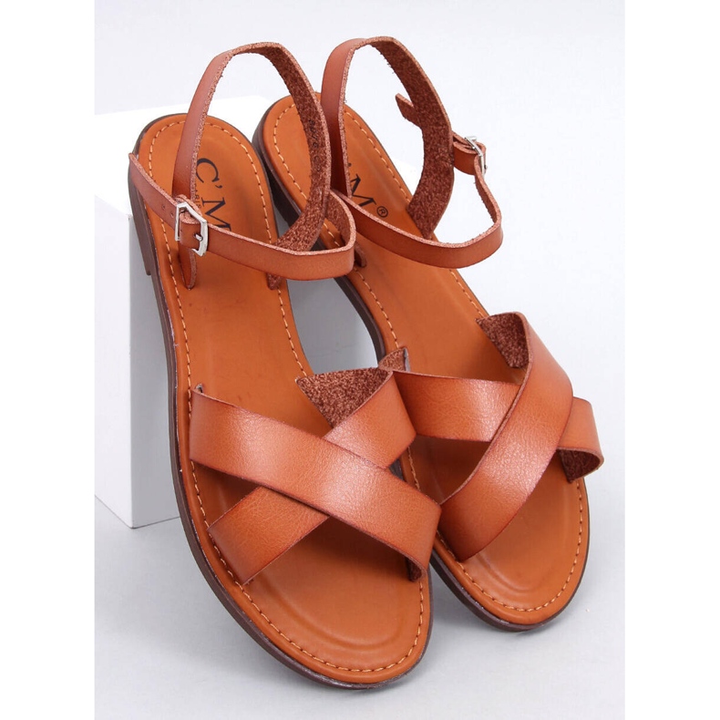 Sandalias mujer Herve Albaricoque marrón 1