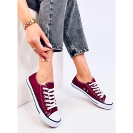 Zapatillas clásicas de mujer Basic Wine rojo 3