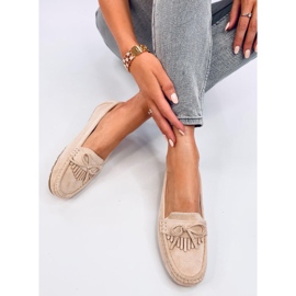 Mocasines Mouton de ante beige 5
