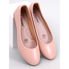 Bailarinas planta piel Tova Beige rosa 1
