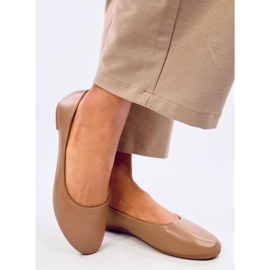 Bailarinas plantilla piel Tova Kaki marrón 5