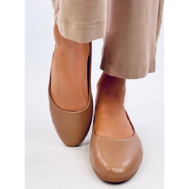 Bailarinas plantilla piel Tova Kaki marrón 2
