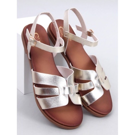 Sandalias planas mujer Manzo Oro dorado 1