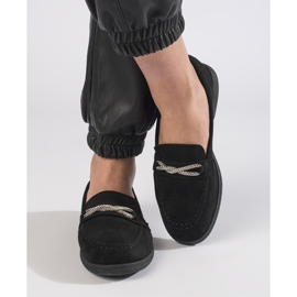 Mocasines mujer ante negro 2