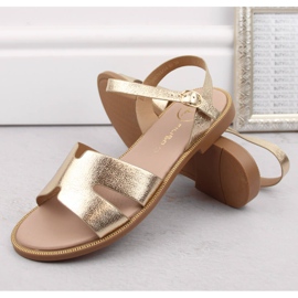 Sandalias mujer oro metalizado Filippo DS3702 dorado 6