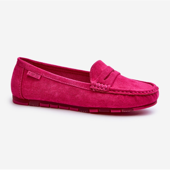 Mocasines Mujer Ante Eco Big Star NN274934 Memory Foam System Fucsia rosado 2