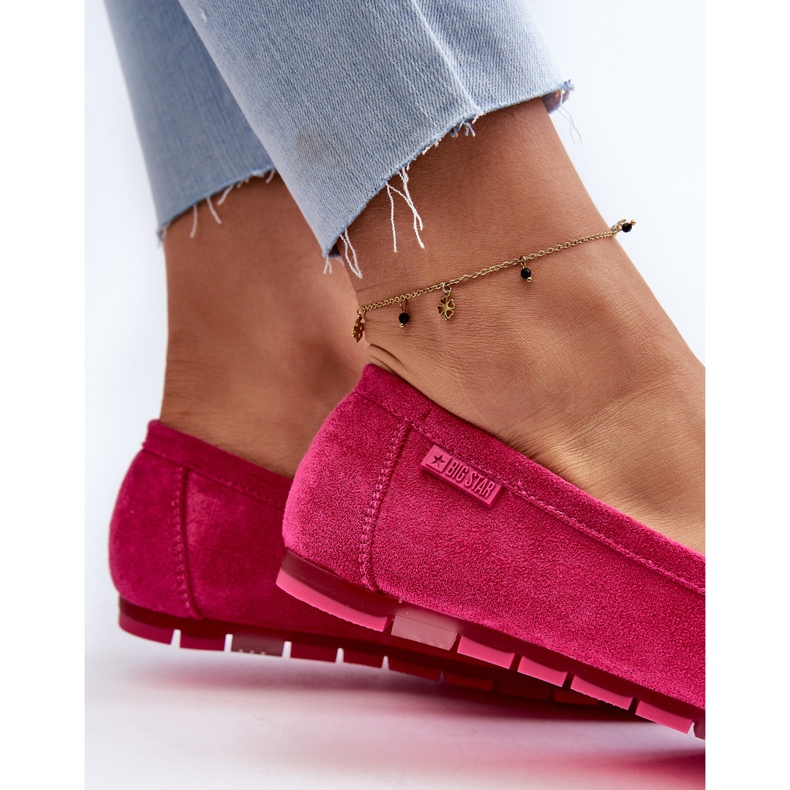Mocasines Mujer Ante Eco Big Star NN274934 Memory Foam System Fucsia rosa 1
