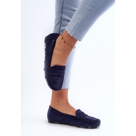 Mocasines Mujer Ante Eco Big Star NN274931 Memory Foam System Azul Marino 6